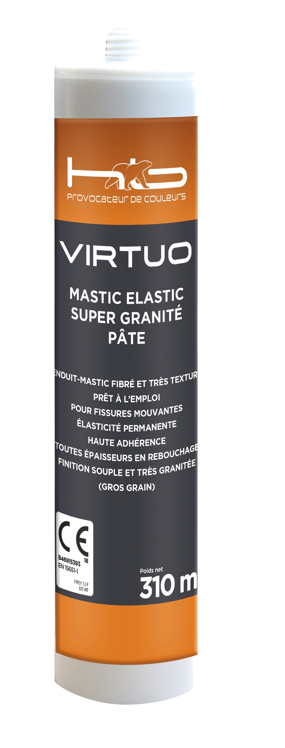 VIRTUO MASTIC ELASTIC SUPER GRANITE PATE Mastic fibré en pâte pour fissures vivantes | Mise en situation