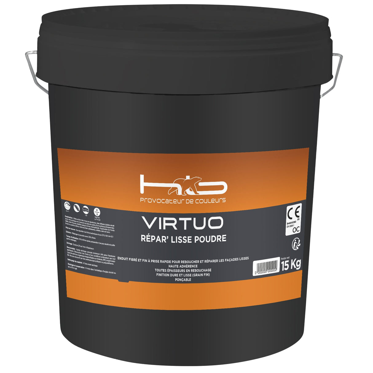 VIRTUO REPAR'LISSE POUDRE Enduit extérieur fin en poudre idéal pour reboucher;réparer et ragréage ponctuel | Mise en situation