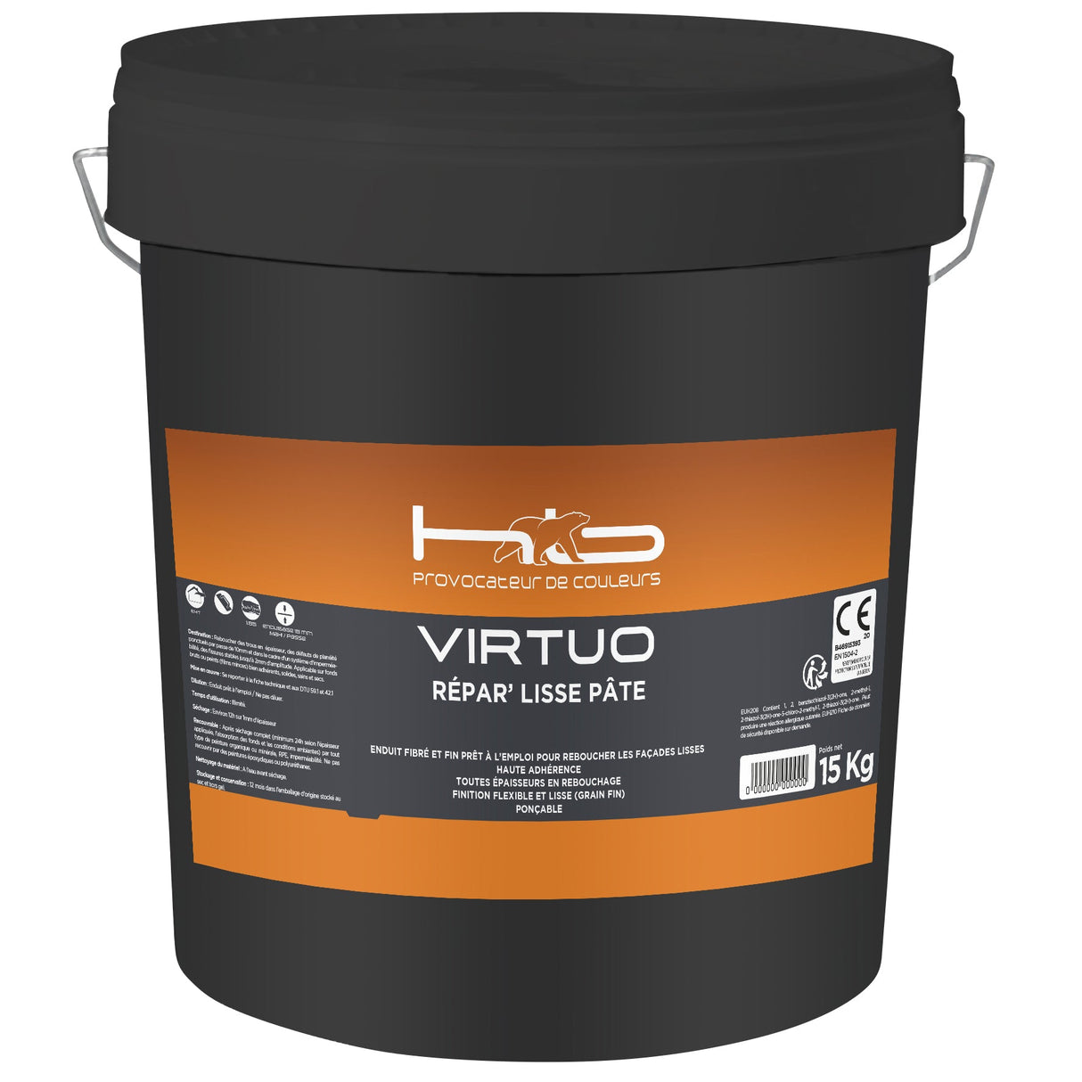 VIRTUO REPAR'LISSE PATE Enduit technique de rebouchage fin et fibré en pâte pour la préparation des façades avant peinture | Mise en situation