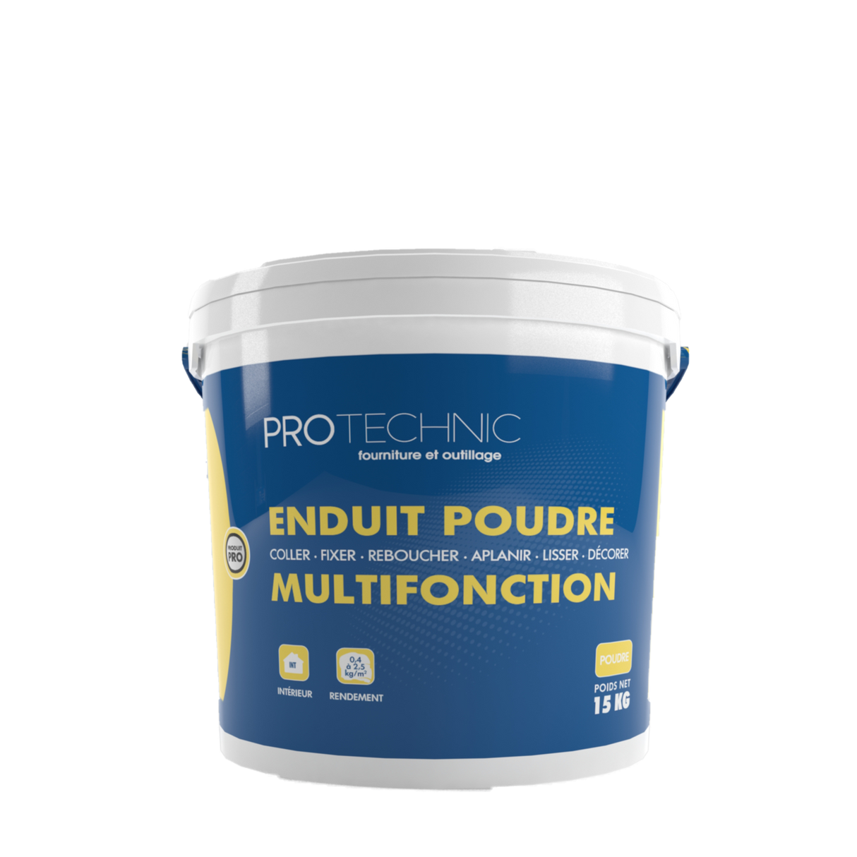 Enduit en poudre Multifonction pour intérieur idéal pour coller; fixer; reboucher; aplanir; lisser ou décorer | Mise en situation
