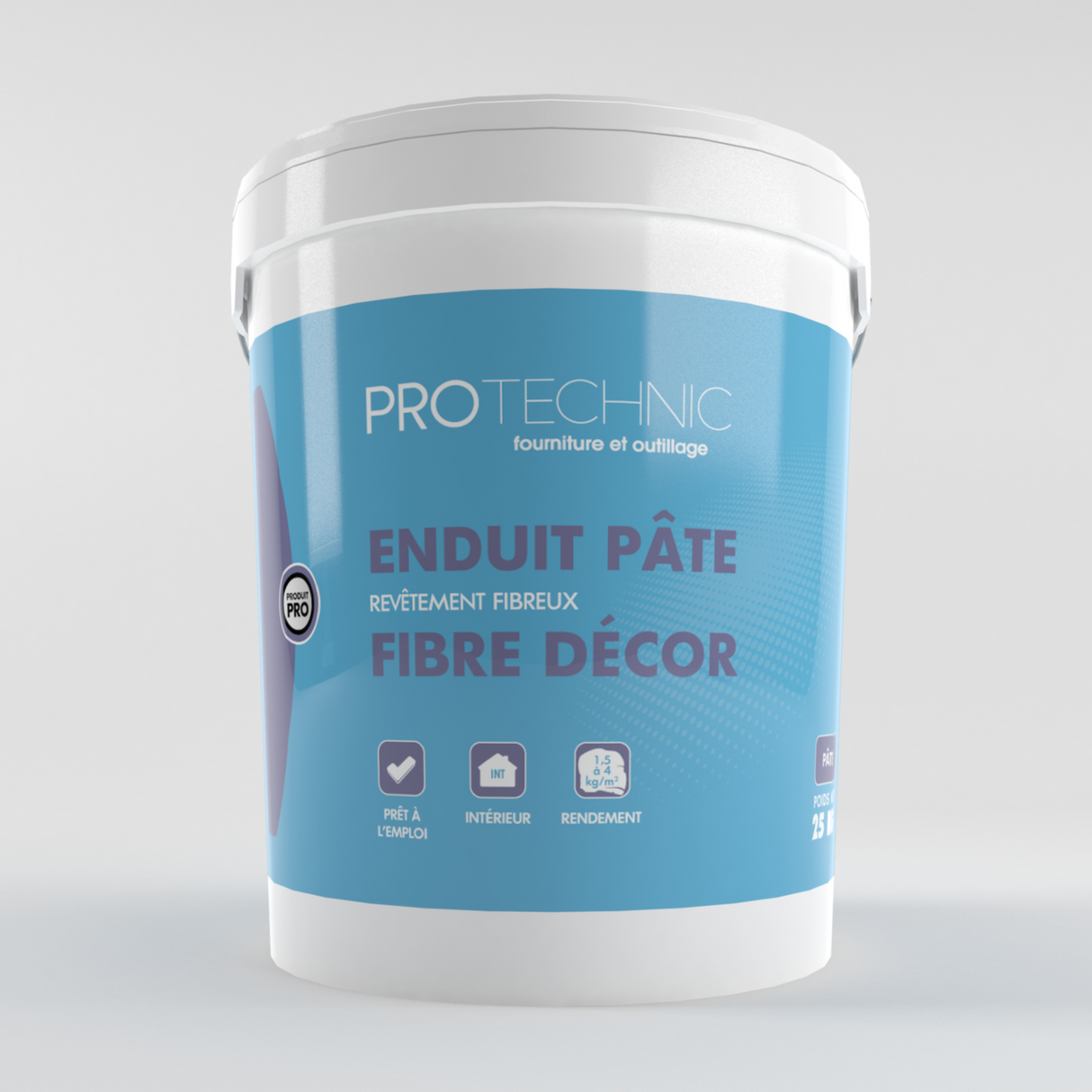 Enduit en pâte fibré décor de finition décoratif à base de fibre de cellulose pour intérieur. | Mise en situation