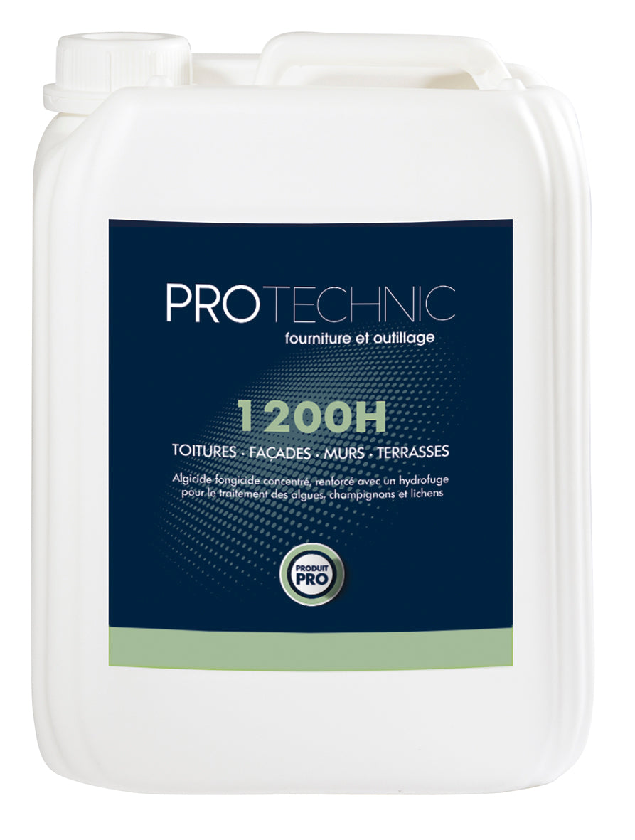 1200 H algicide fongicide concentré; renforcé avec un hydrofuge | Mise en situation