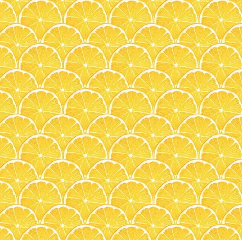 Papier peint Cuisine Fraîcheur Rondelle de citron | Mise en situation