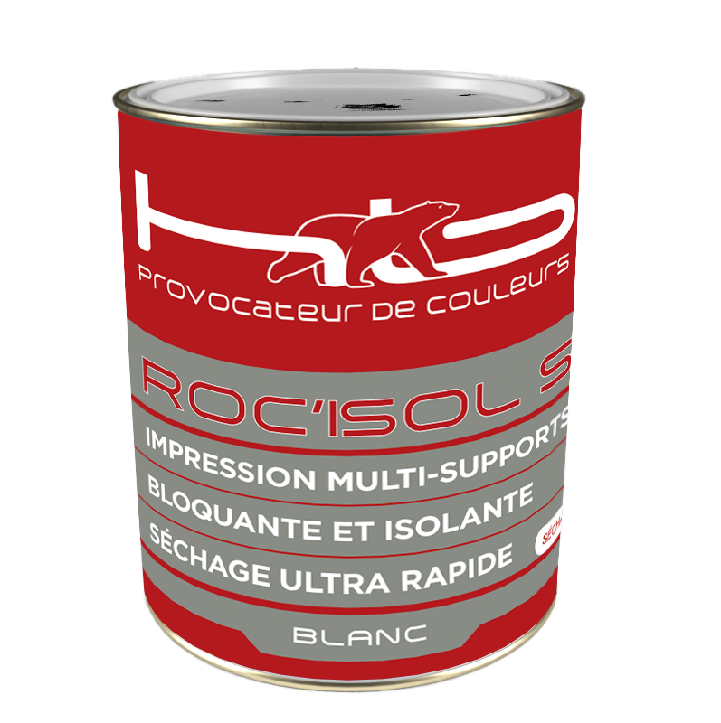 ROC'ISOL SH Impression multisupports bloquante et isolante à séchage ultra rapide | Mise en situation
