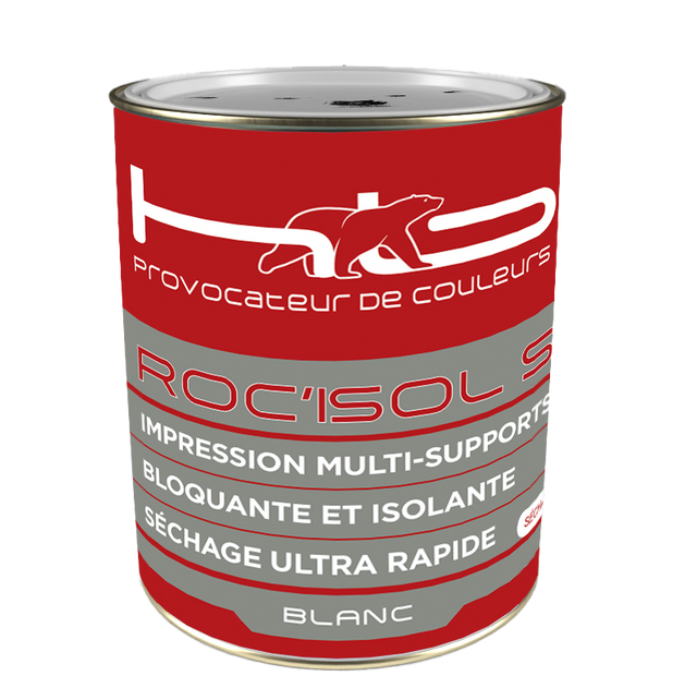 ROC'ISOL SH Impression multisupports bloquante et isolante à séchage ultra rapide | Mise en situation