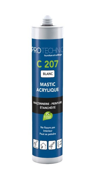 Cartouche Mastic C207 d'étanchéinté des fissures et des joints