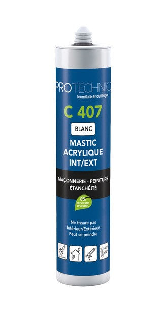 Cartouche Mastic C407 de reprise de fissures et calfreutement