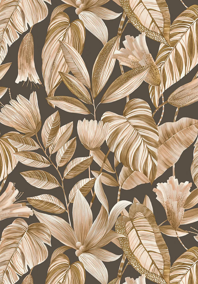 Papier peint floral Maya L'exotique dans votre salon