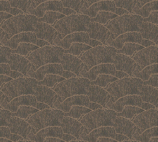 Papier peint Papyrus doré | Mise en situation
