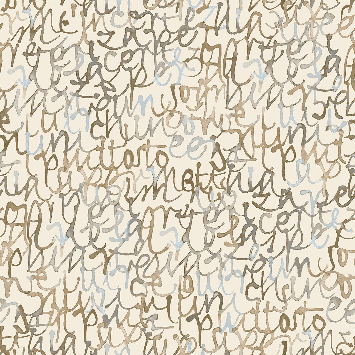 Papier peint à motif Calligraphie abstraite (Collection Empreinte)