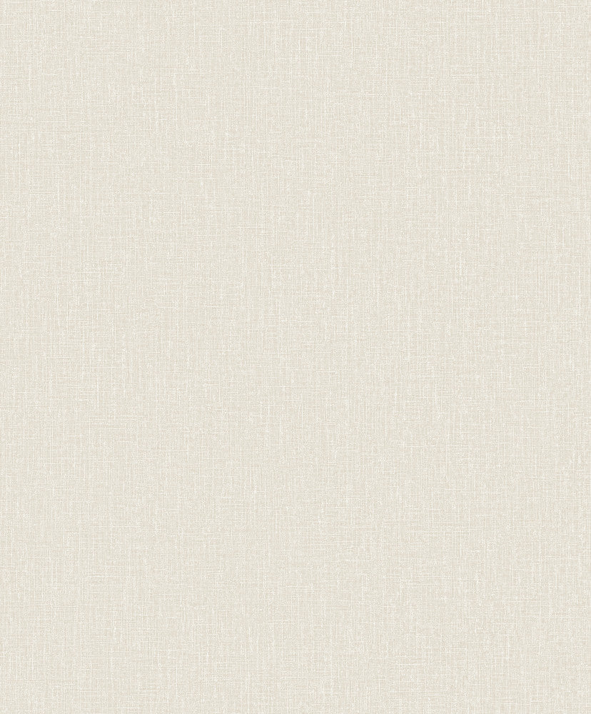 Papier peint effet tapisserie blanc cassé Coquillage (Collection Empreinte)