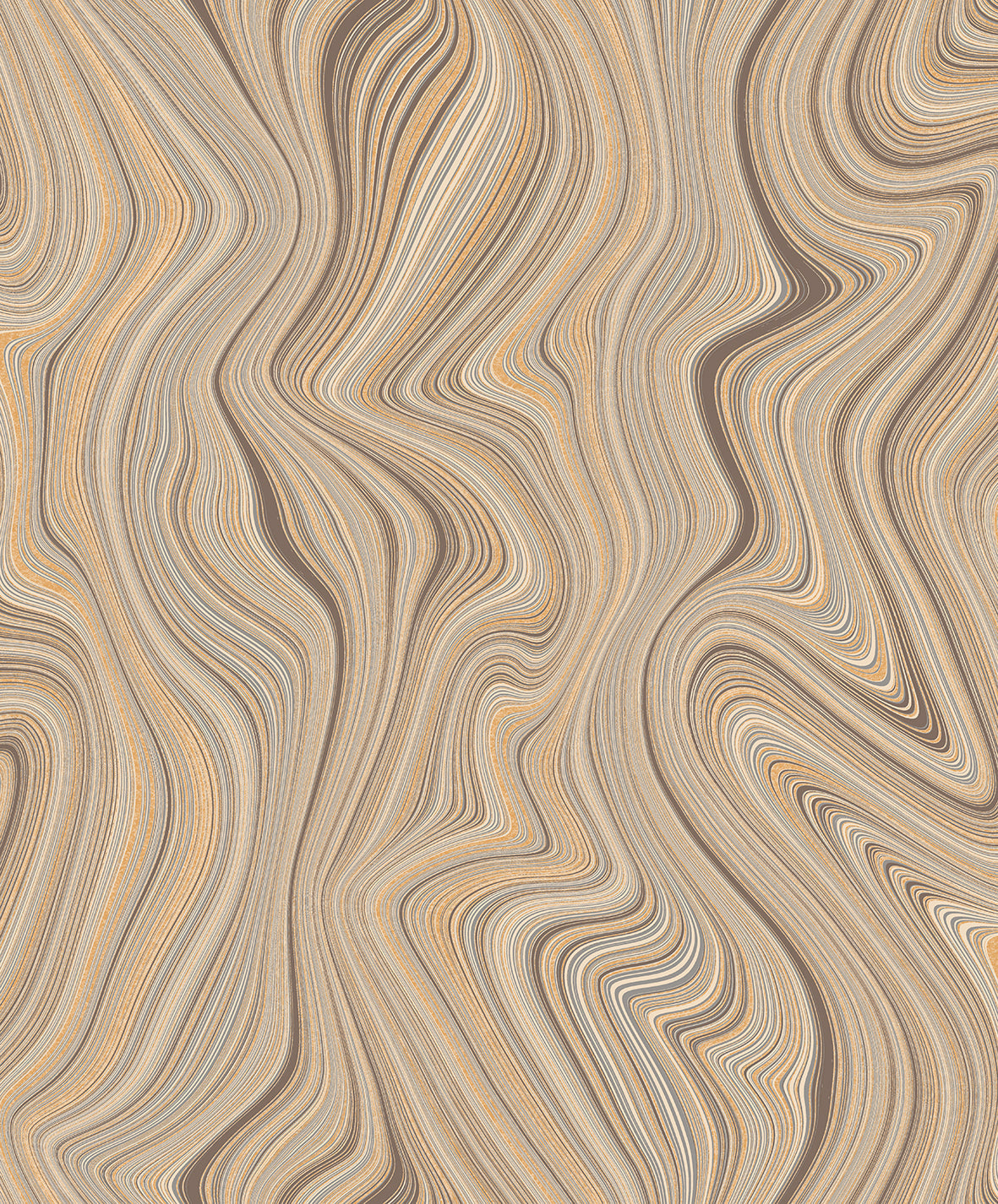 Papier peint effet vague de sable beige Dune II (Collection Empreinte)